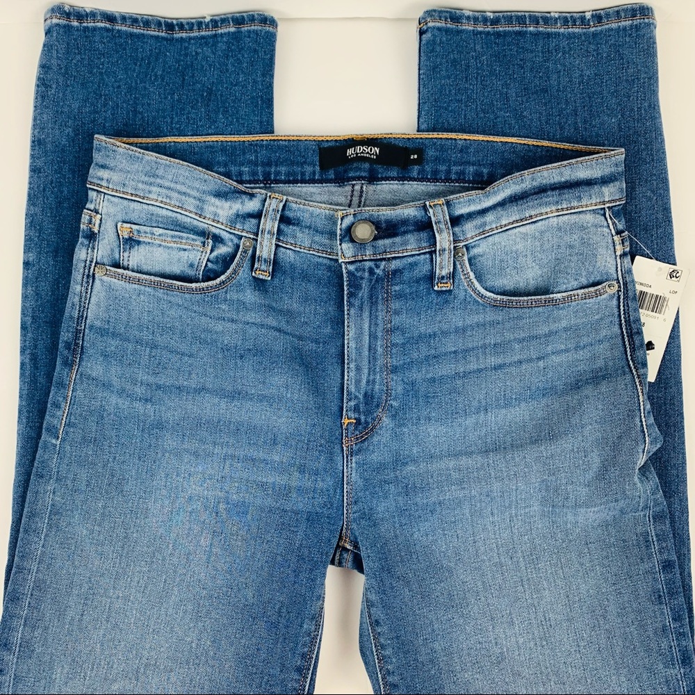 🔥HUDSON🔥Nico Mid Rise Cigarette Ankle Denim Blue Jeans Size 28 NWT - Picture 4 of 7